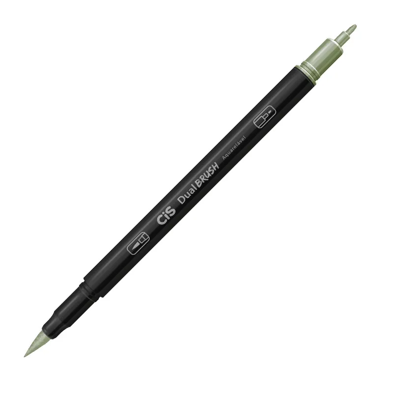 Caneta Pincel dual Brush Aquarelável - (34) - Verde Aspargo - Cis