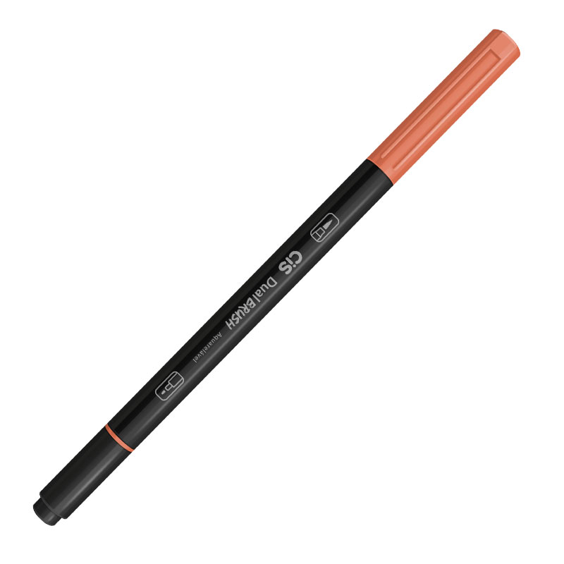 Caneta Pincel dual Brush Aquarelável - (32) - Ferrugem - Cis