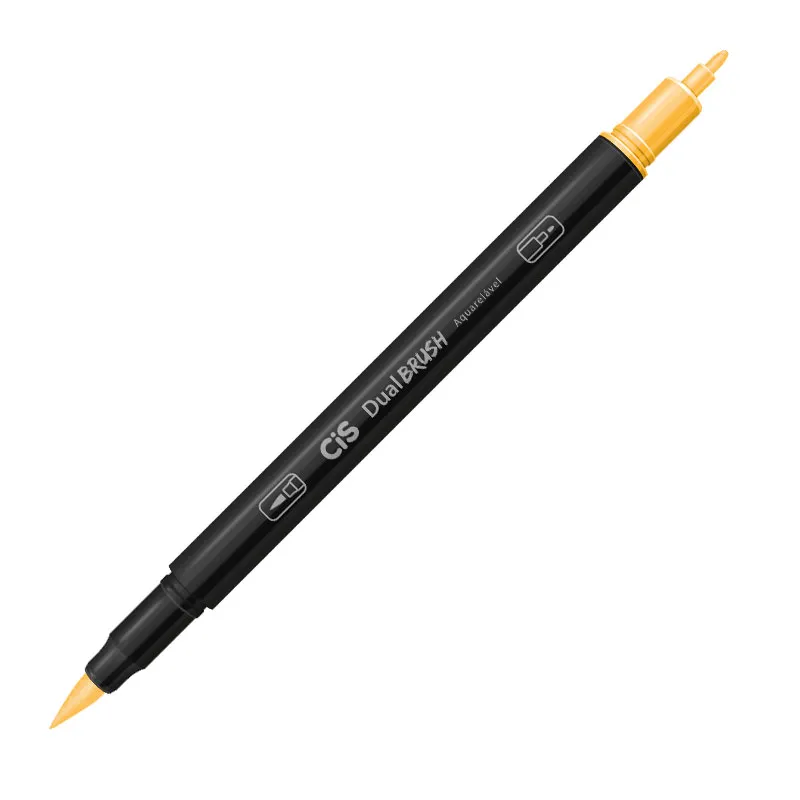 Caneta Pincel dual Brush Aquarelável - (28) - Laranja Claro - Cis