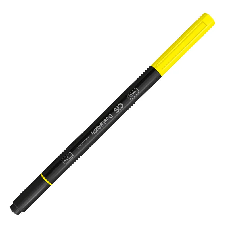 Caneta Pincel dual Brush Aquarelável - (27) - Amarelo Canário - Cis