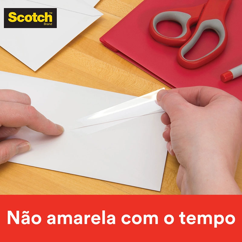 Fita Scotch transparente com 2 rolos e 1 aparelho 12mmx10m - 3M