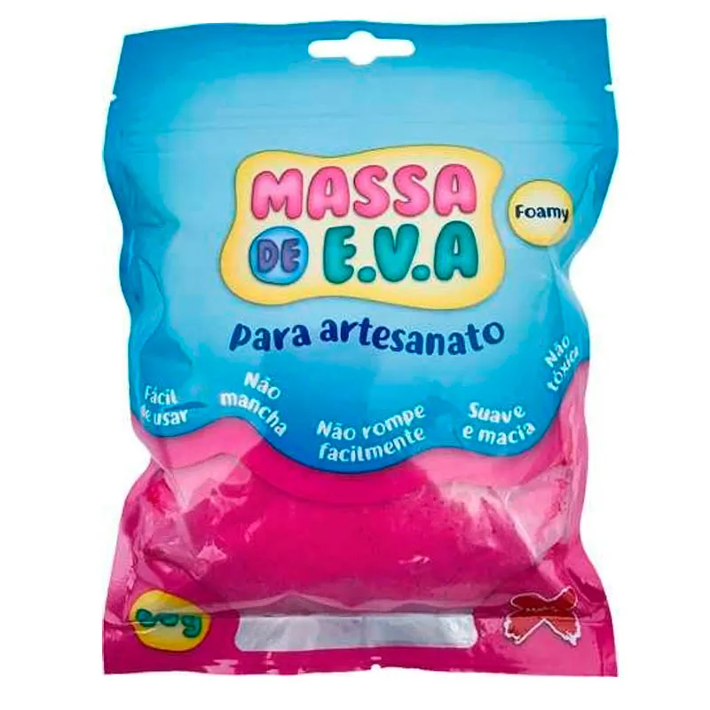 Massa de EVA Foamy para artesanato 50g Pink 13015 - Gatte
