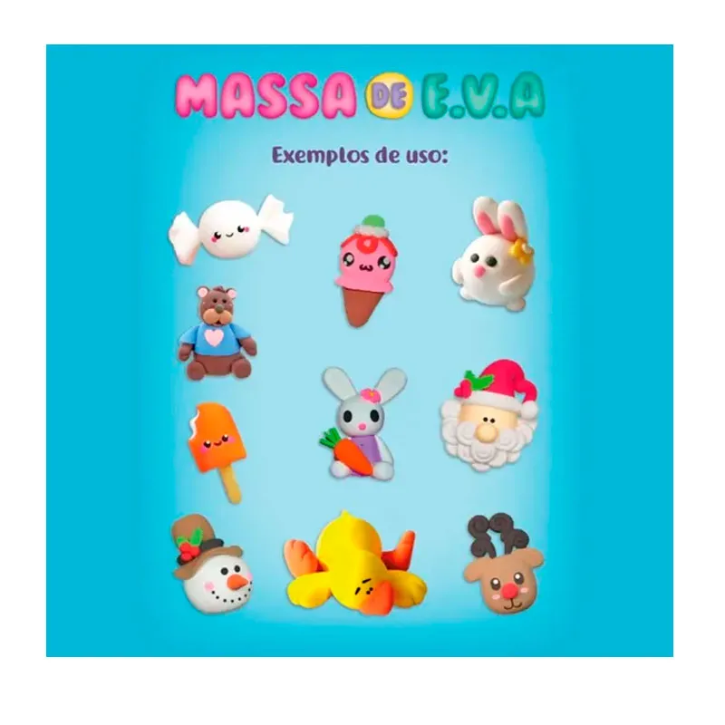 Massa de EVA Foamy para artesanato 50g Pink 13015 - Gatte