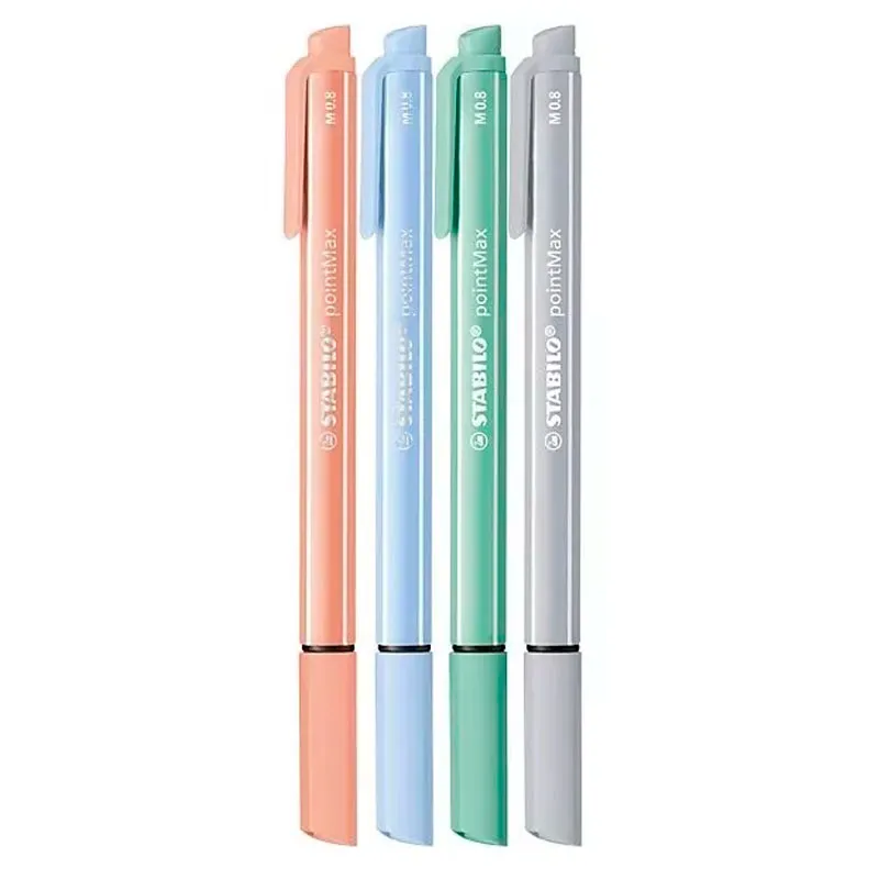 Caneta hidrográfica Pointmax Tom Pastel 4und Stabilo