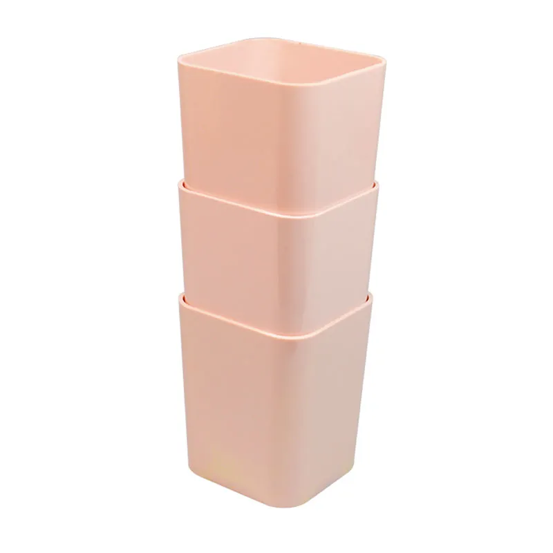 Porta objetos com 3 unidades - rosa pastel - 6413.W - Dello