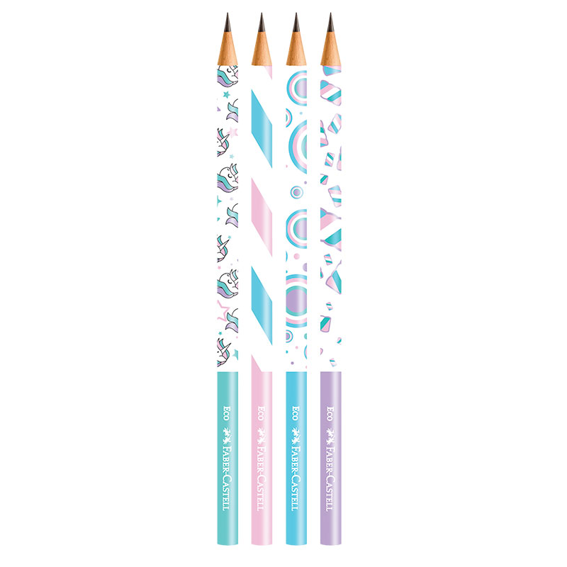 Lápis preto Marshmallow pastel nr2 935MAR Unid Faber-Castell - Lepok a Sua  Grande Papelaria