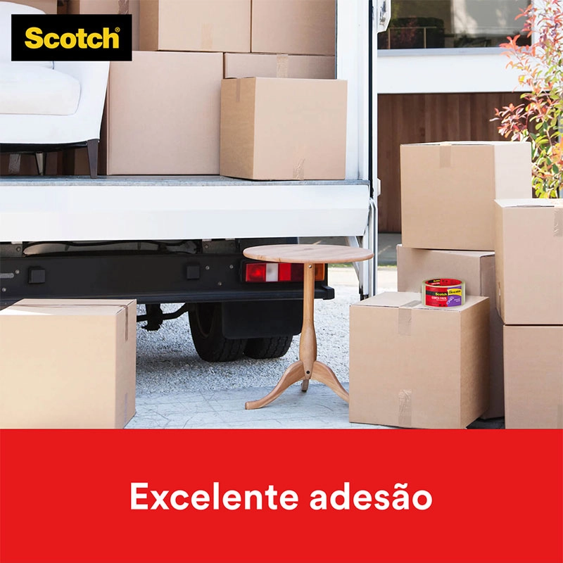 Fita de empacotamento Scotch Corta Fácil c/ 4 unidades 45mmx40m - 3M
