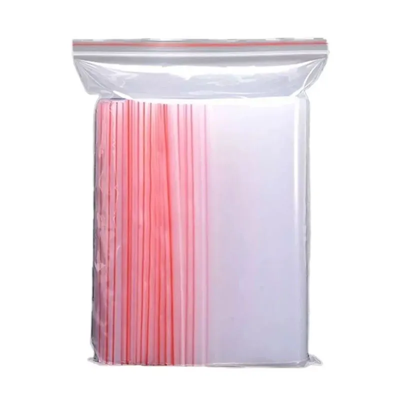 Saco plástico zip lock N10 hermético 24x34cm transparente pacote com 100 unidade - Inoven