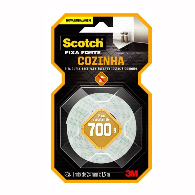 Fita dupla face espuma cozinha 24mmx1,5m - 3M