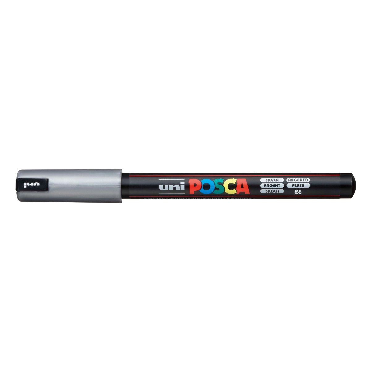 Caneta Posca PC-1MR - Prata - Uni-Ball