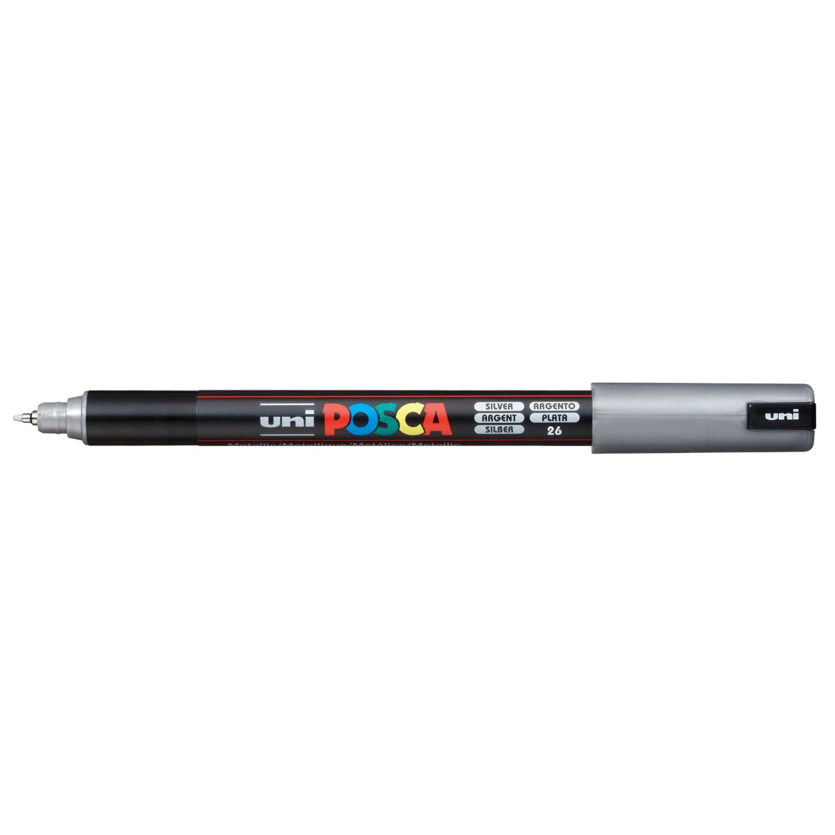 Caneta Posca PC-1MR - Prata - Uni-Ball