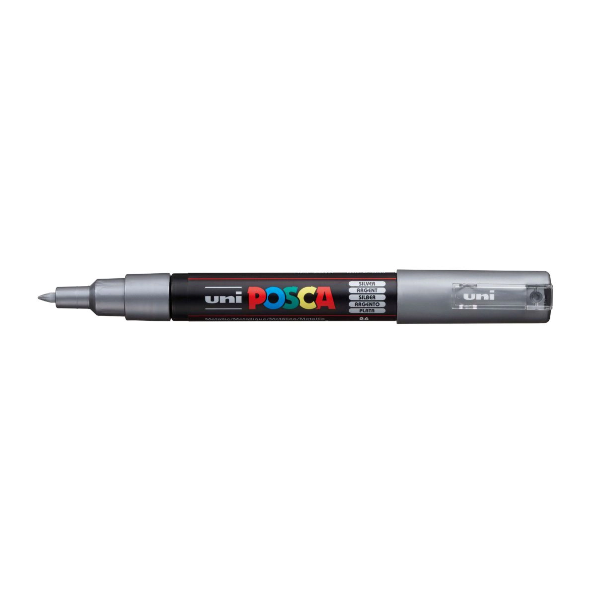 Caneta Posca PC-1M - Prata - Uni-Ball