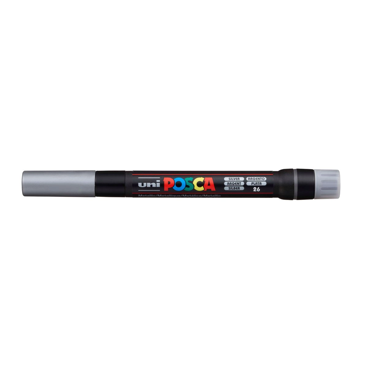 Caneta Posca Brush PCF-350 - prata - Uni-Ball
