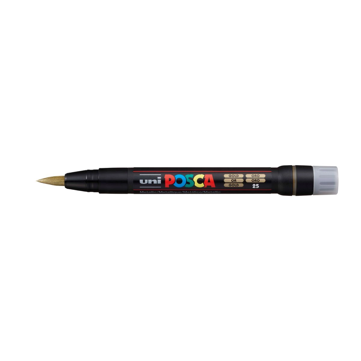 Caneta Posca Brush PCF-350 - Ouro - uni-ball