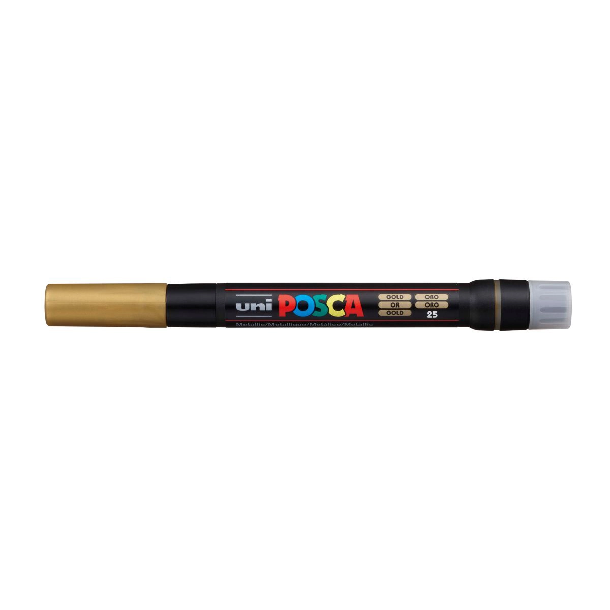 Caneta Posca Brush PCF-350 - Ouro - uni-ball