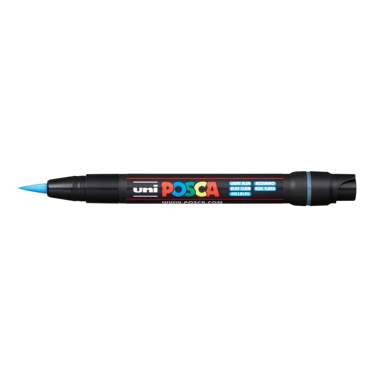 Caneta Posca Brush PCF-350 - azul claro - Uni-Ball