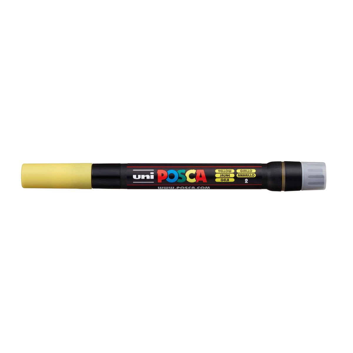 Caneta Posca Brush PCF-350 - amarelo - Uni-Ball