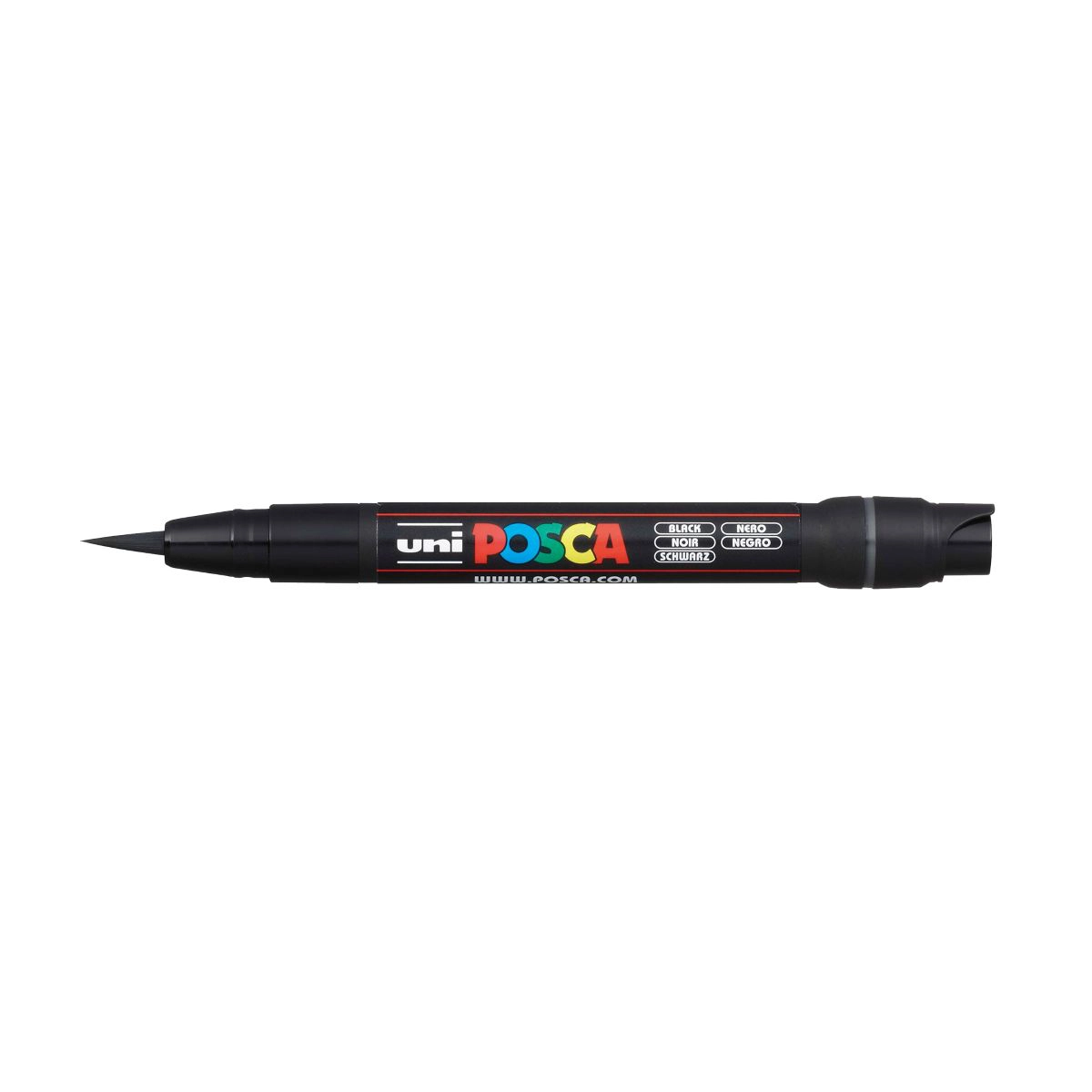 Caneta Posca Brush PCF-350 - preto - Uni-Ball