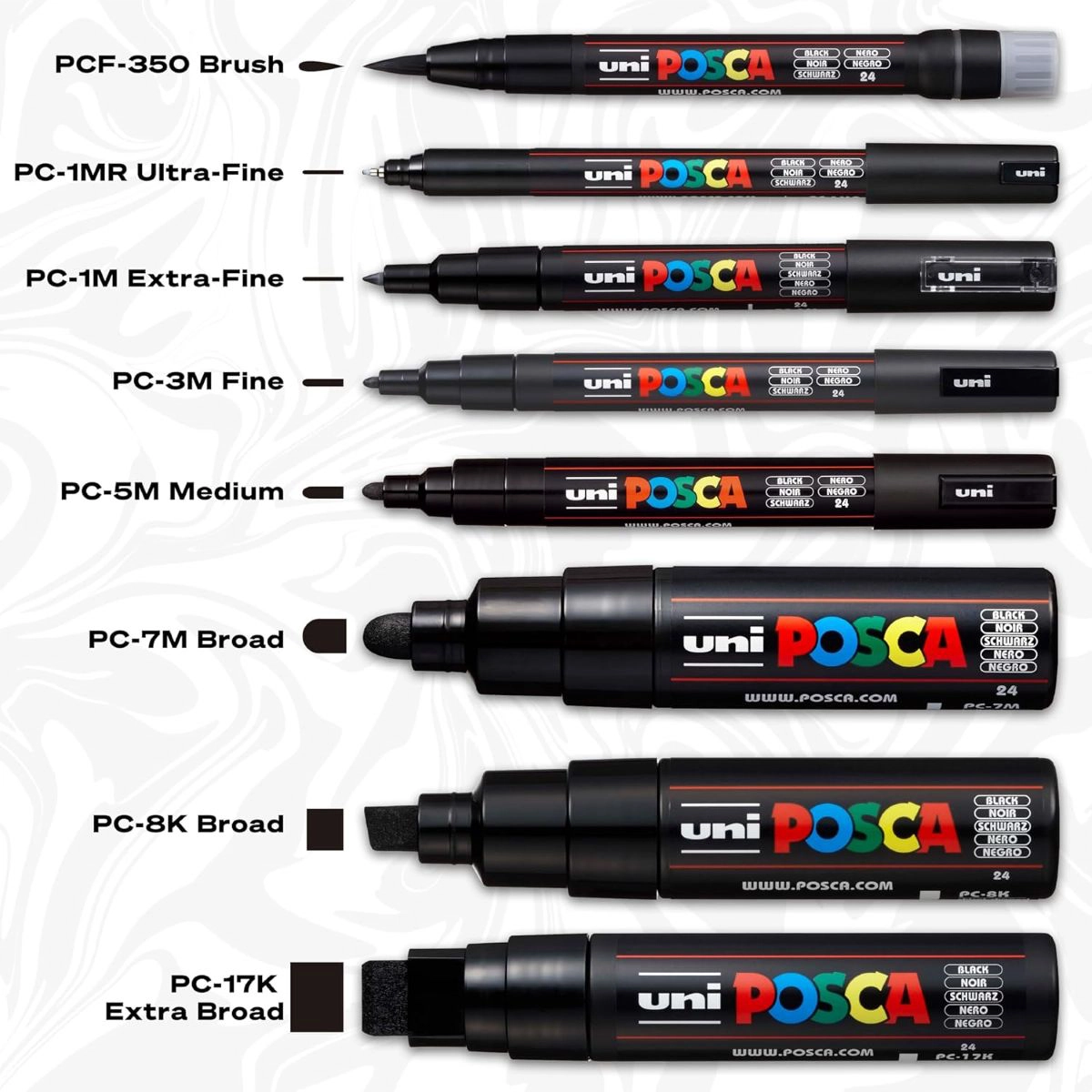 Caneta Posca PC-3M - Verde Claro - Uni-Ball