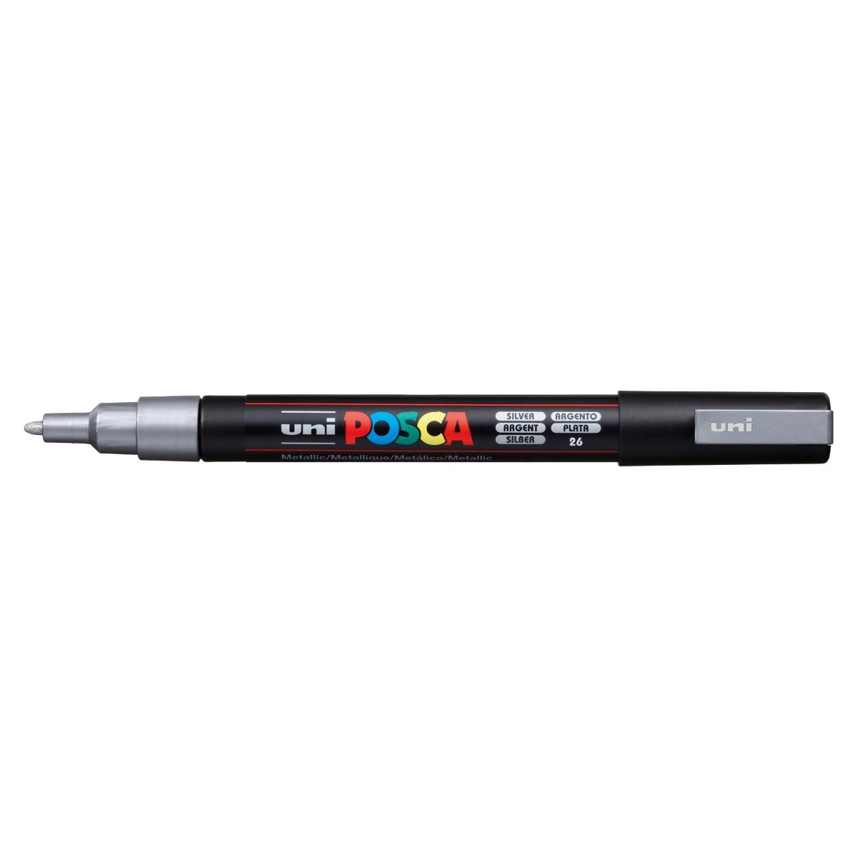 Caneta Posca PC-3M - Prata - Uni-Ball
