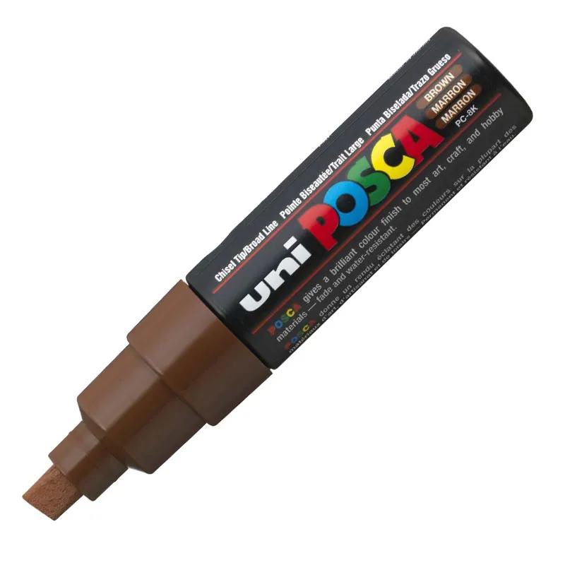Caneta Posca PC-8K - Marrom - Uni-Ball