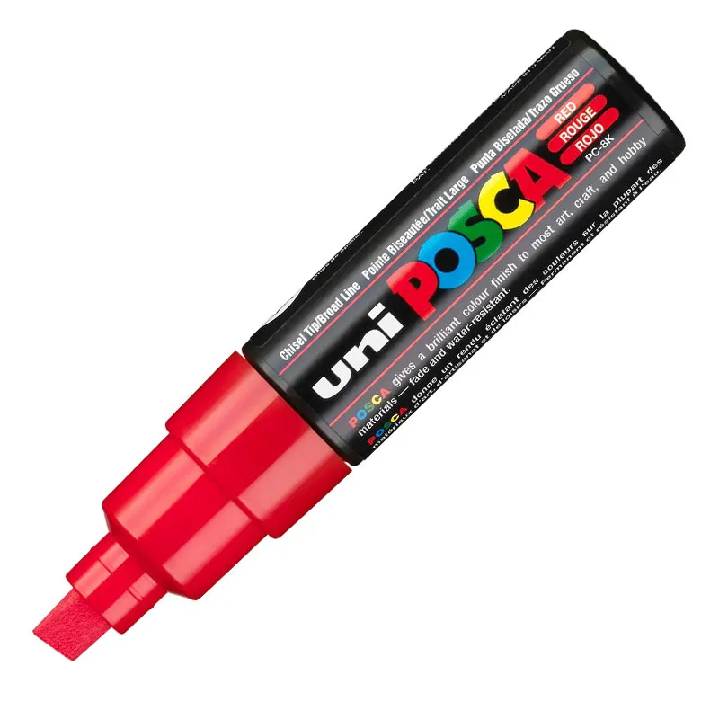 Caneta Posca PC-8K - Vermelha - Uni-Ball