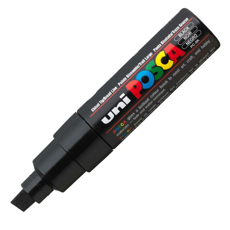 Caneta Posca PC-8K - Preto - Uni-Ball