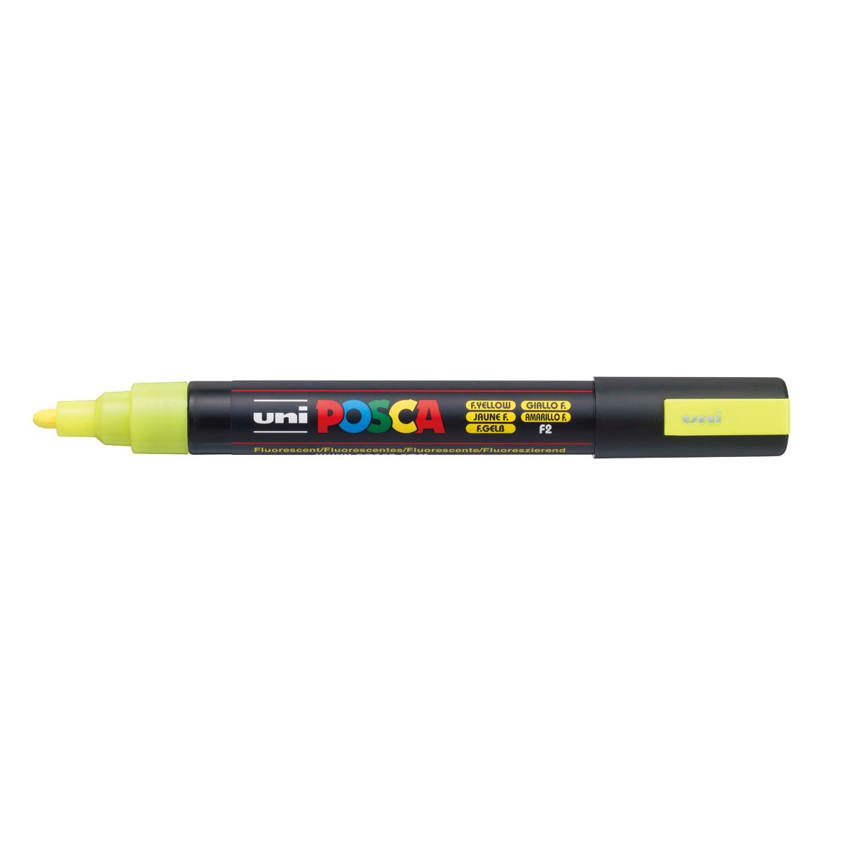 Caneta Posca PC-5M - Amarelo Fluorescente - Uni-Ball