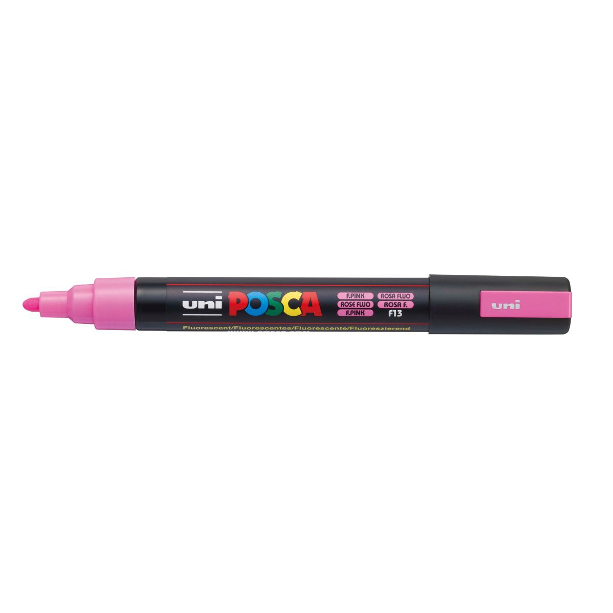 Caneta Posca PC-5M - Rosa Fluorescente - Uni-Ball