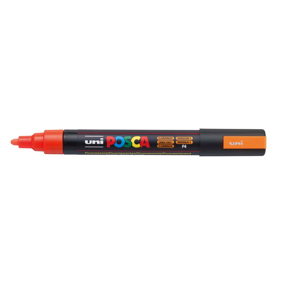Caneta Posca PC-5M - Laranja Fluorescente - Uni-Ball