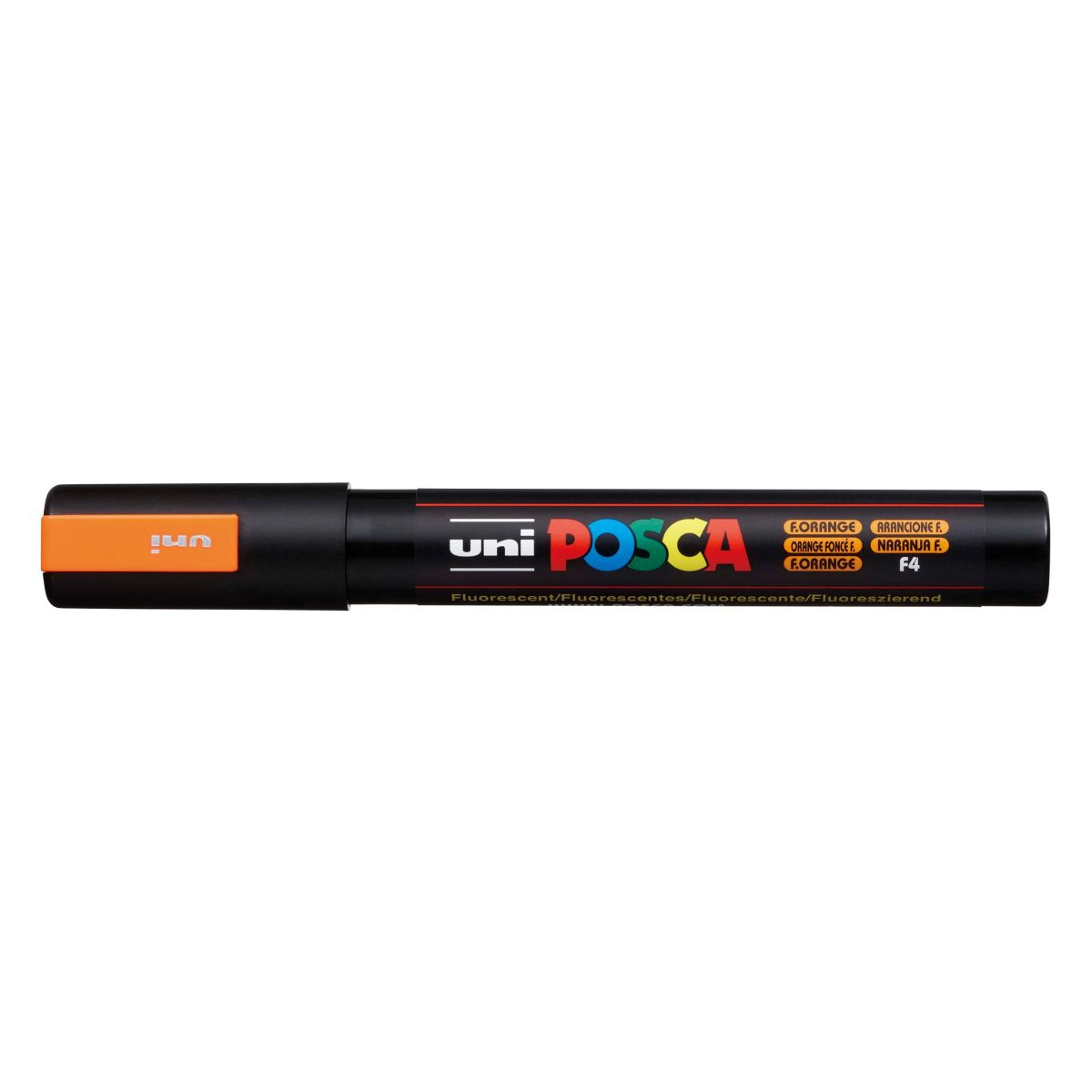 Caneta Posca PC-5M - Laranja Fluorescente - Uni-Ball