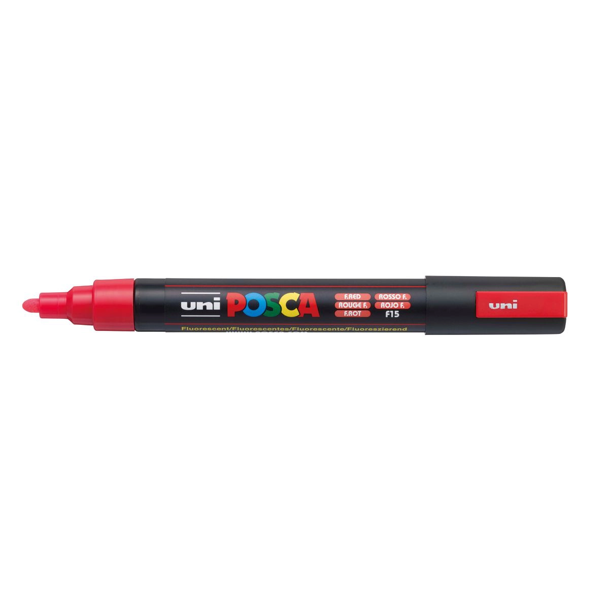Caneta Posca PC-5M - Vermelho Fluorescente - Uni-Ball