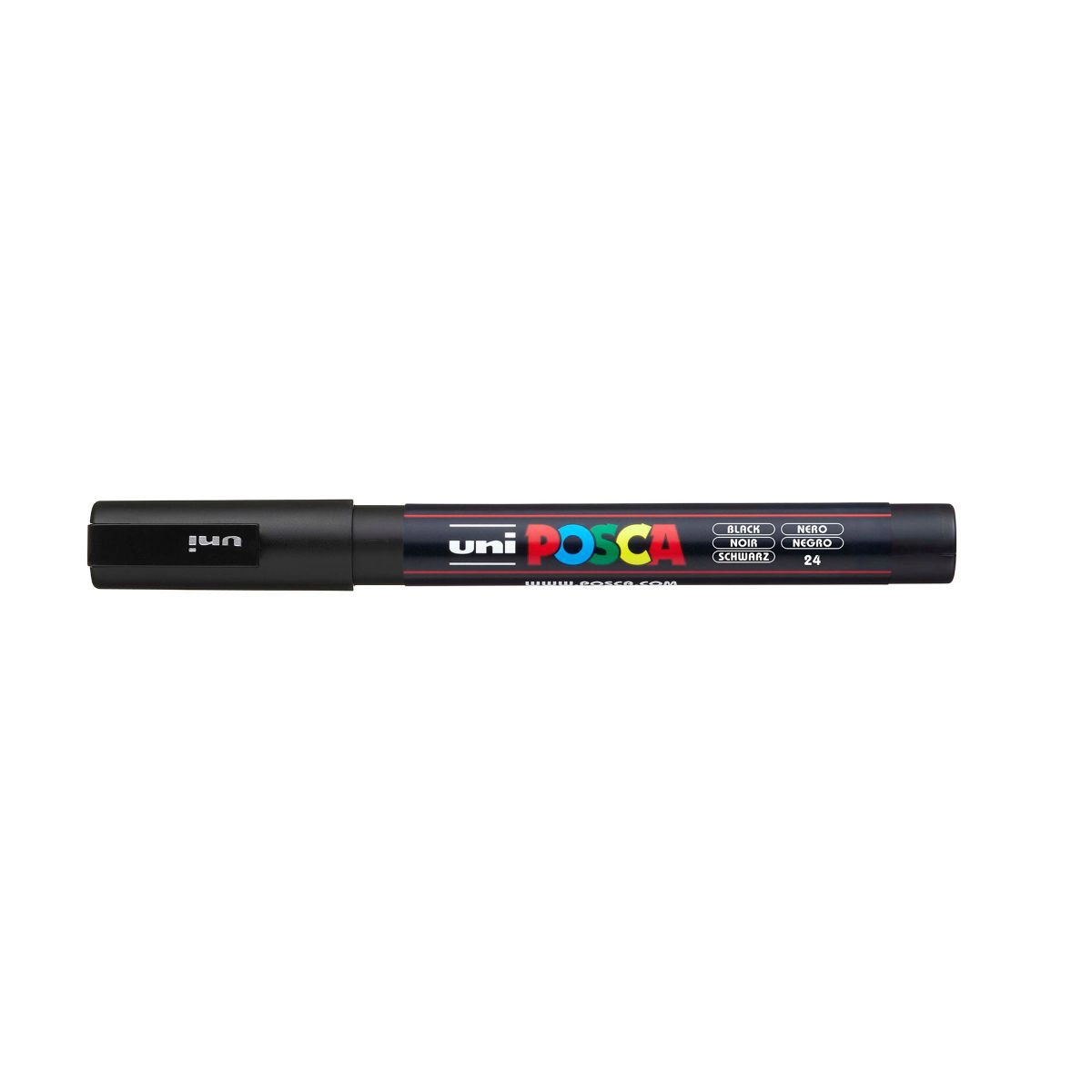 Caneta Posca PC-3M - Preta - Uni-Ball