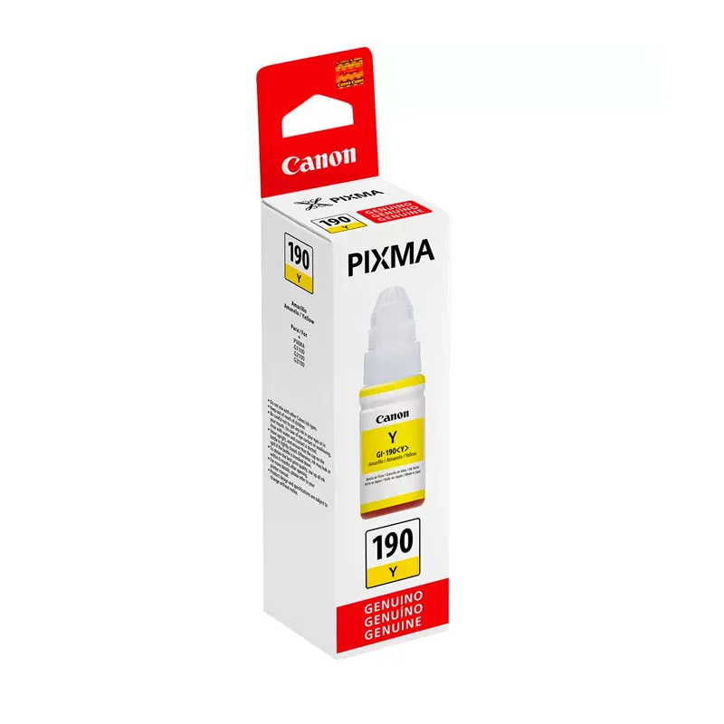 Garrafa de tinta Canon GI190Y Amarelo 70ml