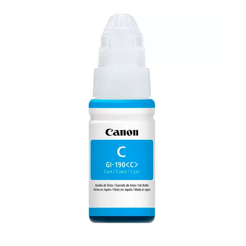 Garrafa de tinta Canon GI190C Ciano 70ml