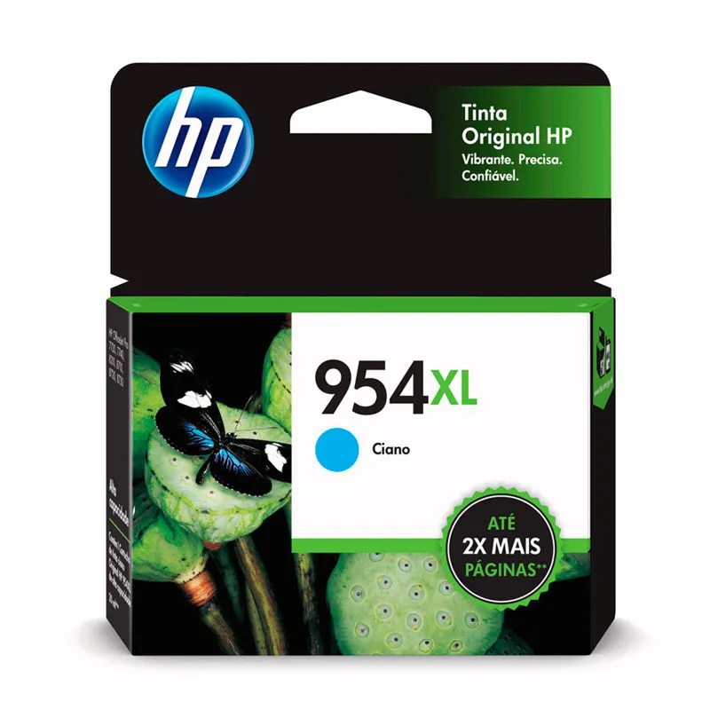 Cartucho HP 954XL Original L0S62AB ciano p/ Deskjet 7720, 7740, 8210, 8710, 8720