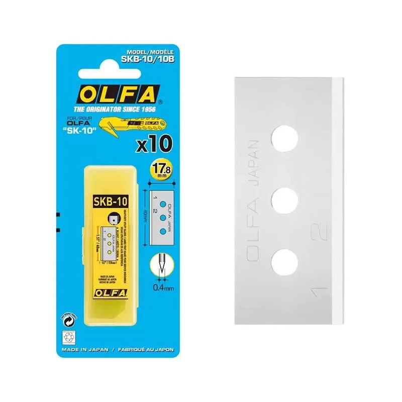 Lâmina para estilete c/10 unid SKB-10/10B Olfa