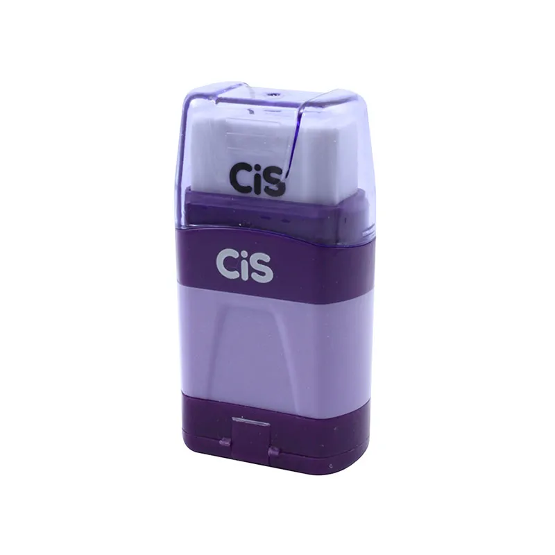 Apontador com coletor + borracha - 527000 - Roxo - Cis