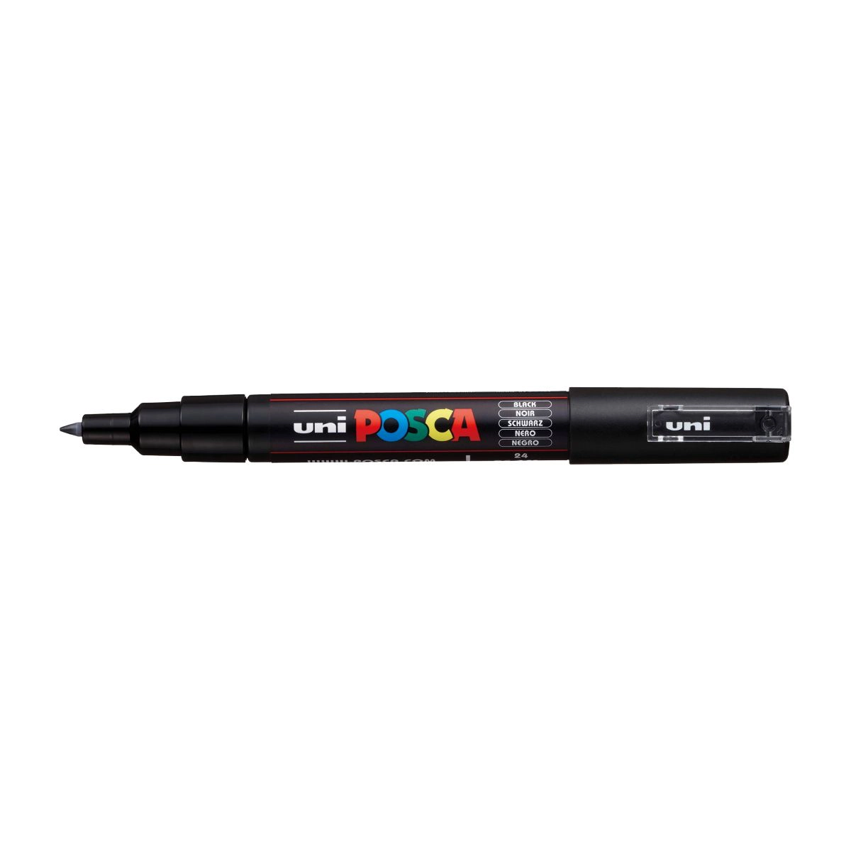 Caneta Posca Artists Collection NIBS Preto - estojo com 4 unidades - Uni-Ball
