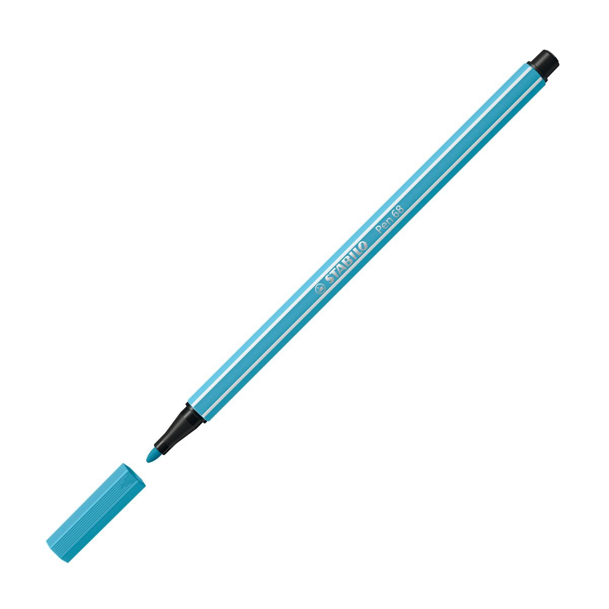 Caneta hidrográfica Ponta Sintética 68/57 - Azul Claro - Stabilo
