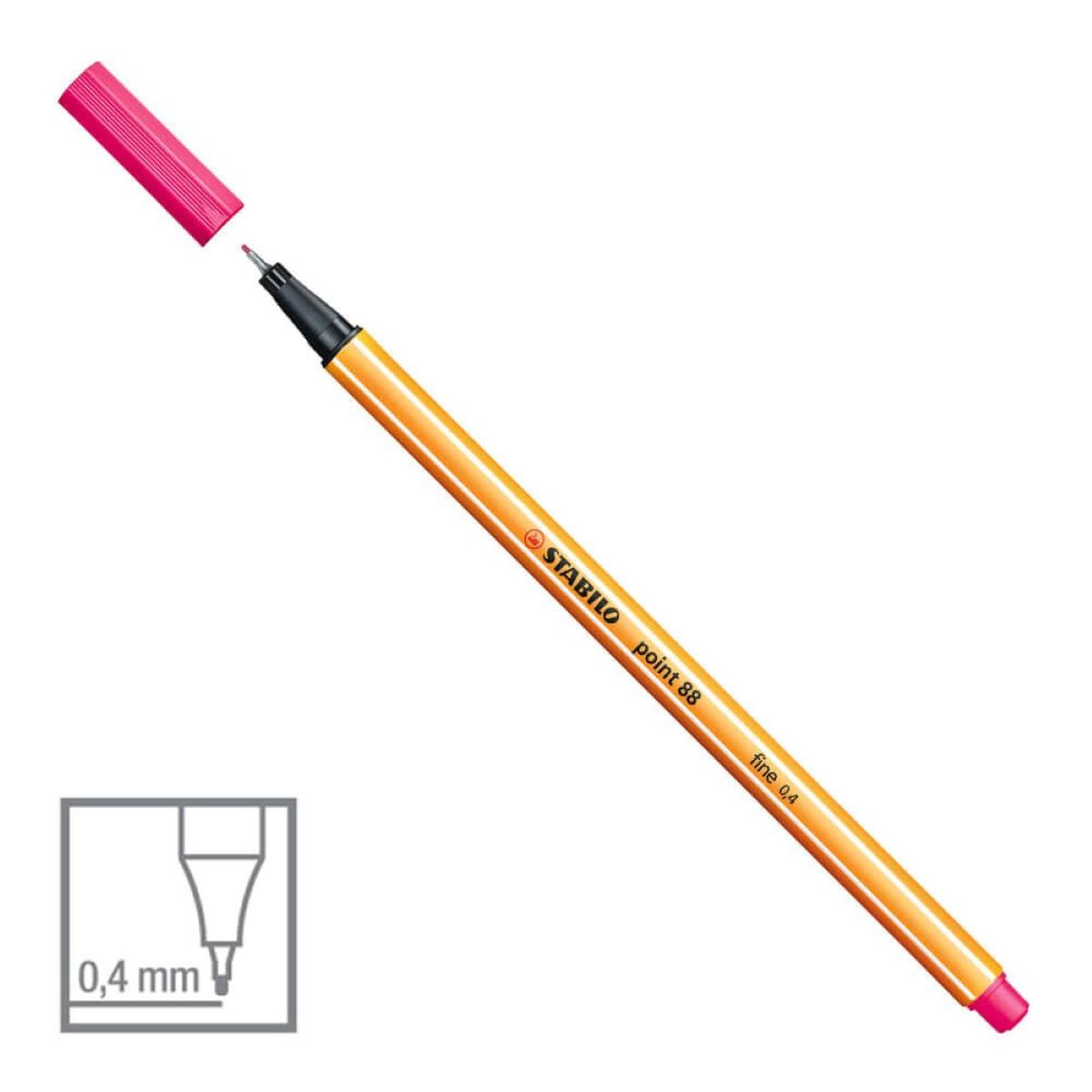 Caneta hidrográfica Fine Point 88/56 - Rosa - Stabilo