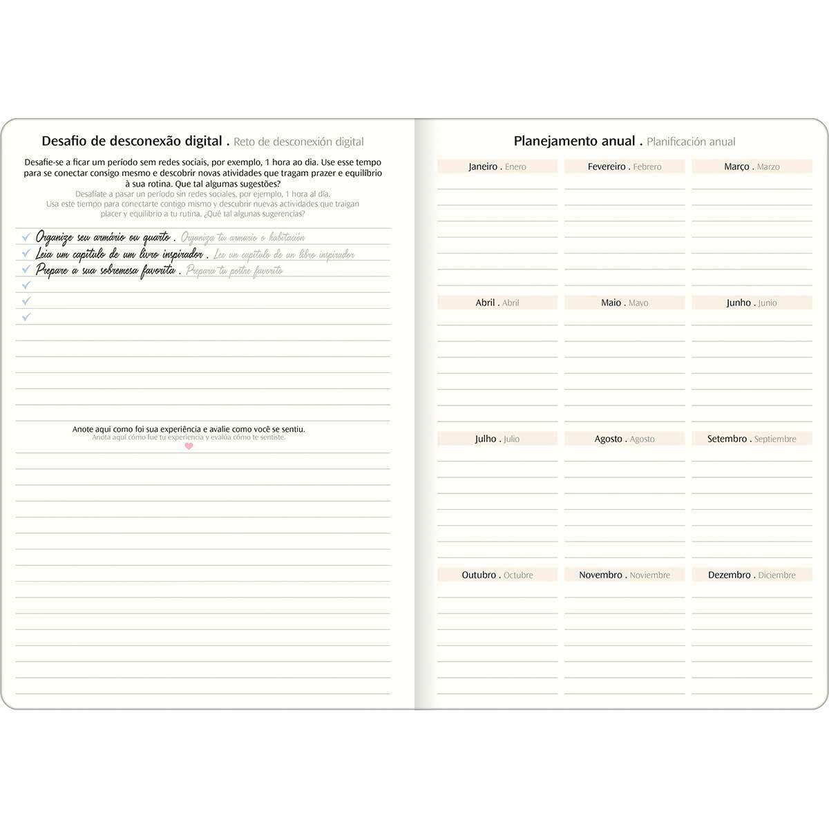 Agenda planner grampeado mensal West Village 2027 - Tilibra