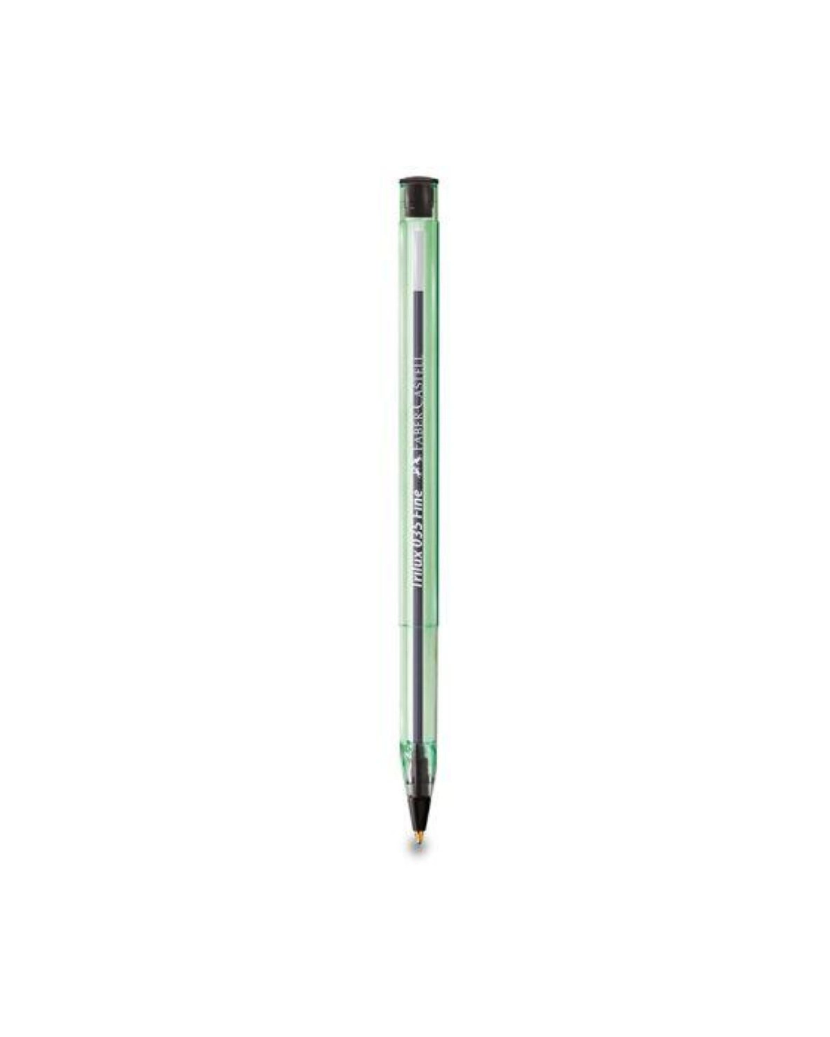 Caneta esferográfica 0.8 Trilux Azul/Preto/Vermelho SM/TRIPF com 3 unidades - Faber-Castell