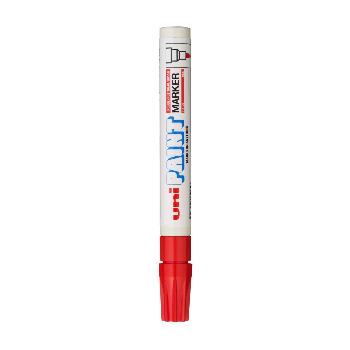 Pincel marcador permanente Paint Marker vermelho PX-20 Uni-Paint