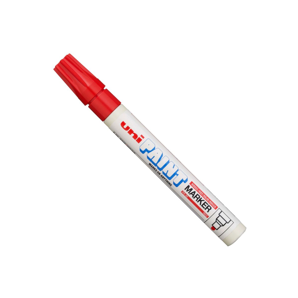 Pincel marcador permanente Paint Marker vermelho PX-20 Uni-Paint