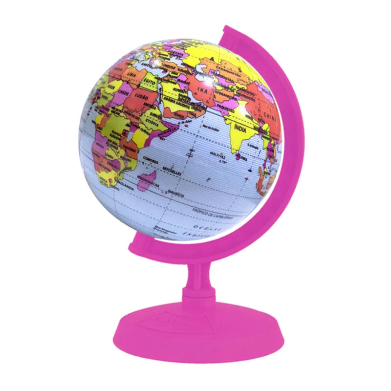 Globo terrestre político baby rosa 10cm - Libreria