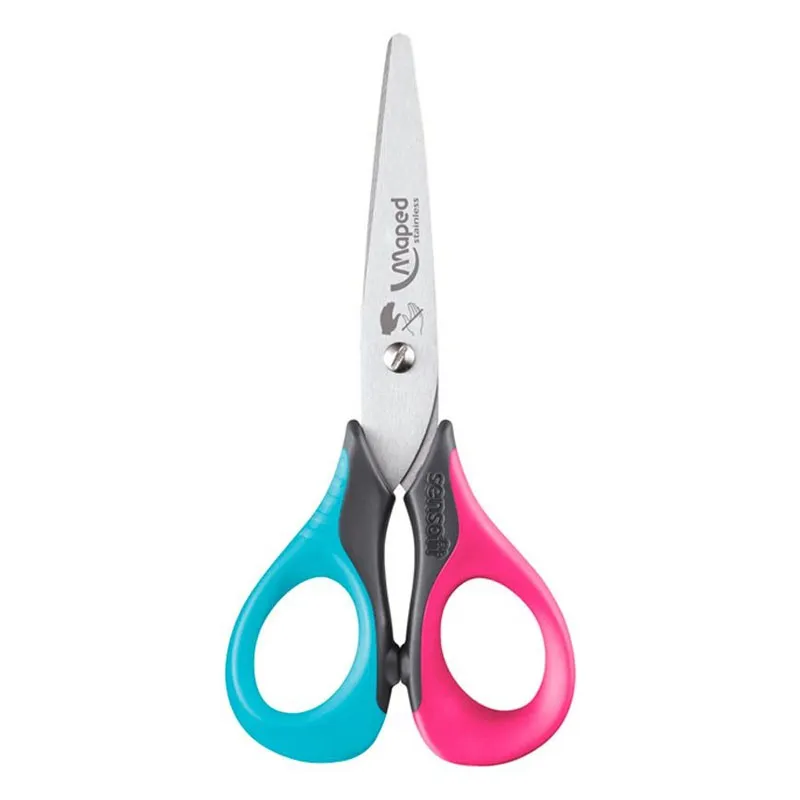 Tesoura escolar para canhoto Sensoft 3D 13cm 693500 - Maped