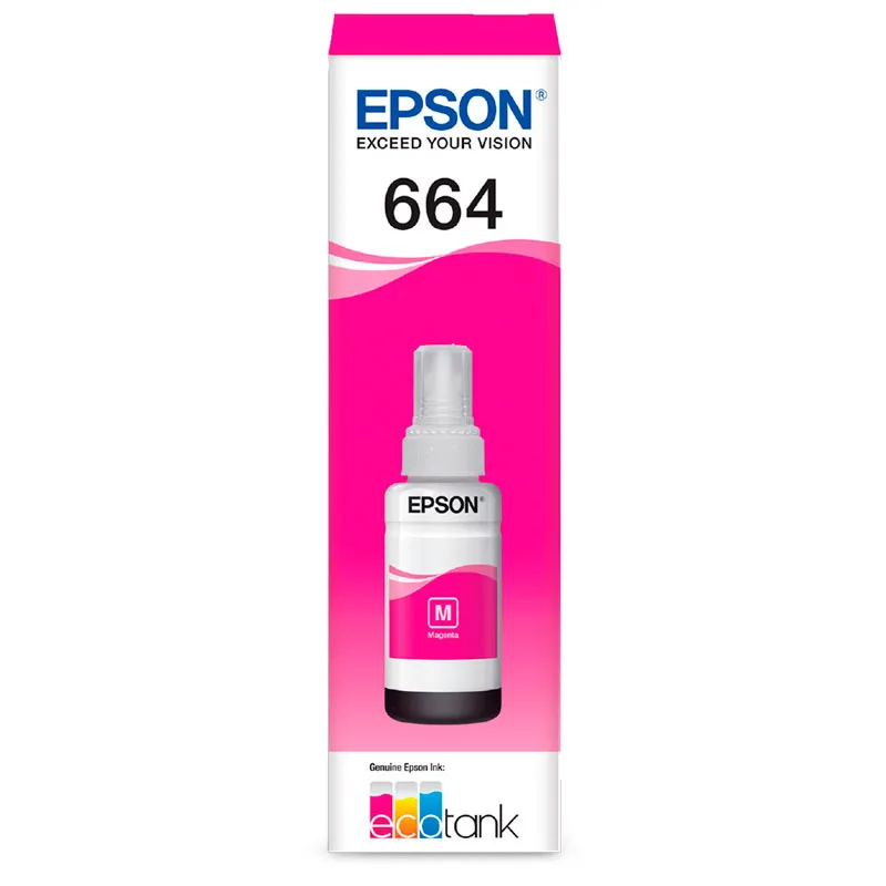 Refil Epson Ecotank (664) T664320 Magenta 6500 pags