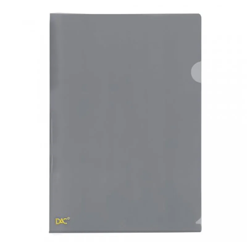 Pasta em L ofício  Fumê - 041PP-FM - pacote com 10 unidades - Dac