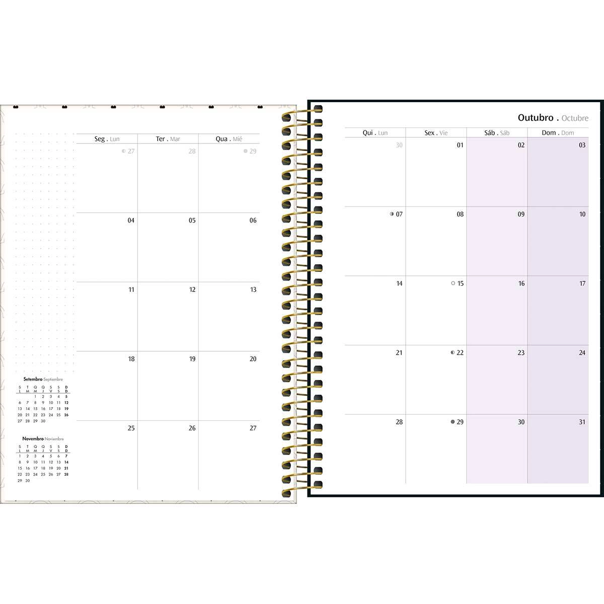 Agenda planner espiral semanal West Village 2027 - Tilibra